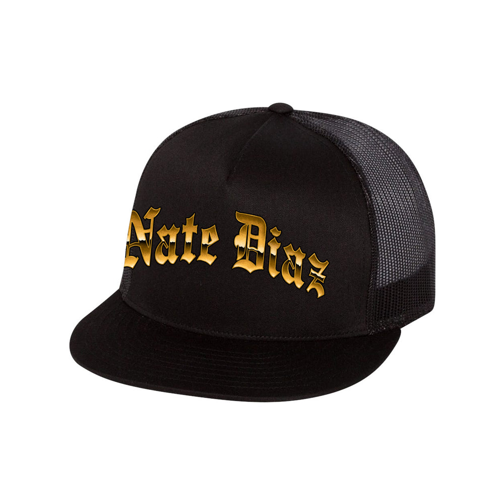 Nate Diaz Aug. 5th Trucker Mesh Snapback [BLACK] OFFICIAL PAUL VS. DIAZ  MERCH