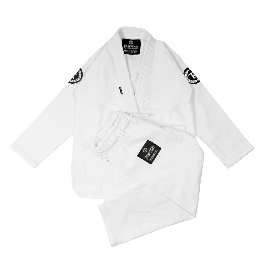 TRADITION Jiu Jitsu Gi Kimono [WHITE X BLACK]