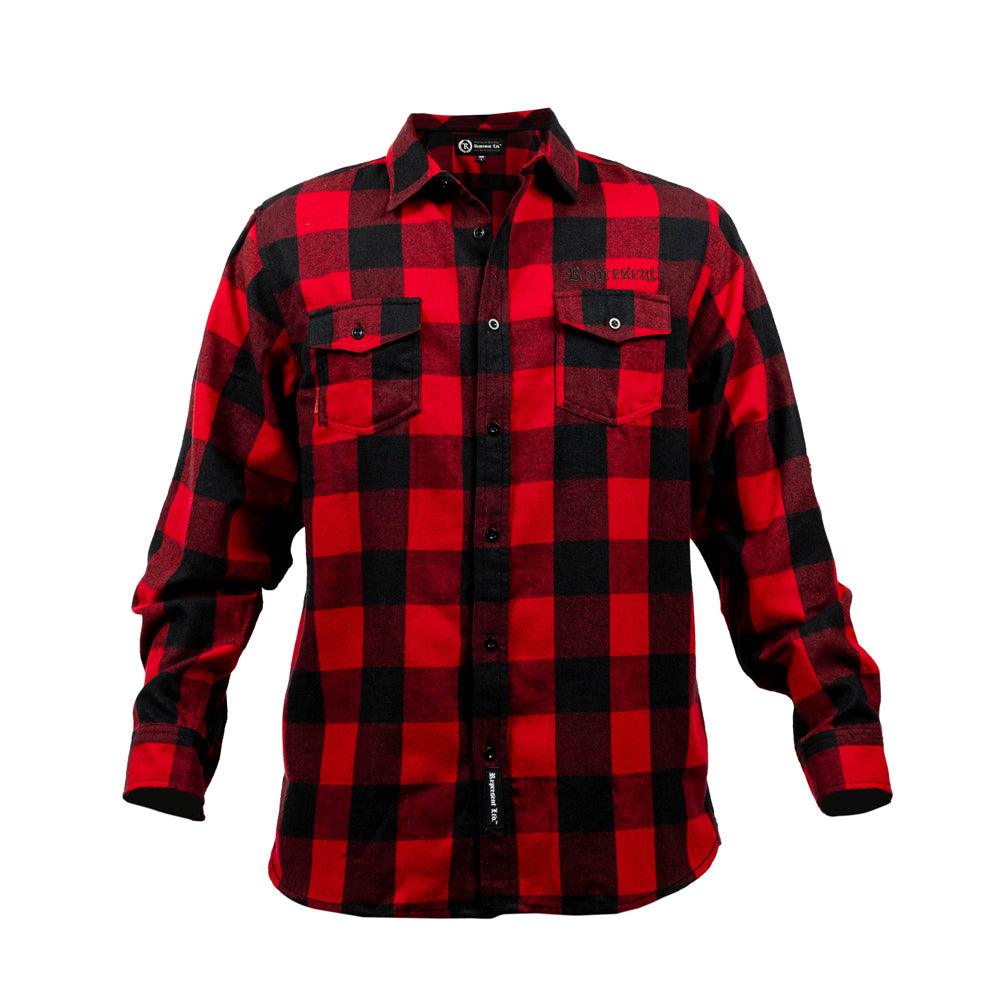 Original Classic Long Sleeve Flannel Shirt [BLACK X RED] FLANNEL SEASON