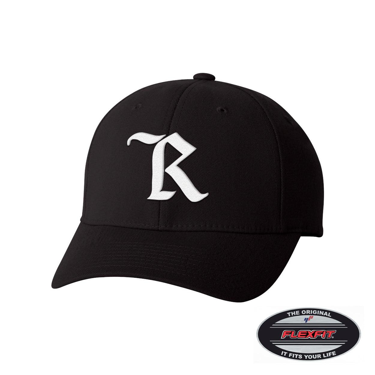 Classic Black Curved Brim Flex Fit Hat