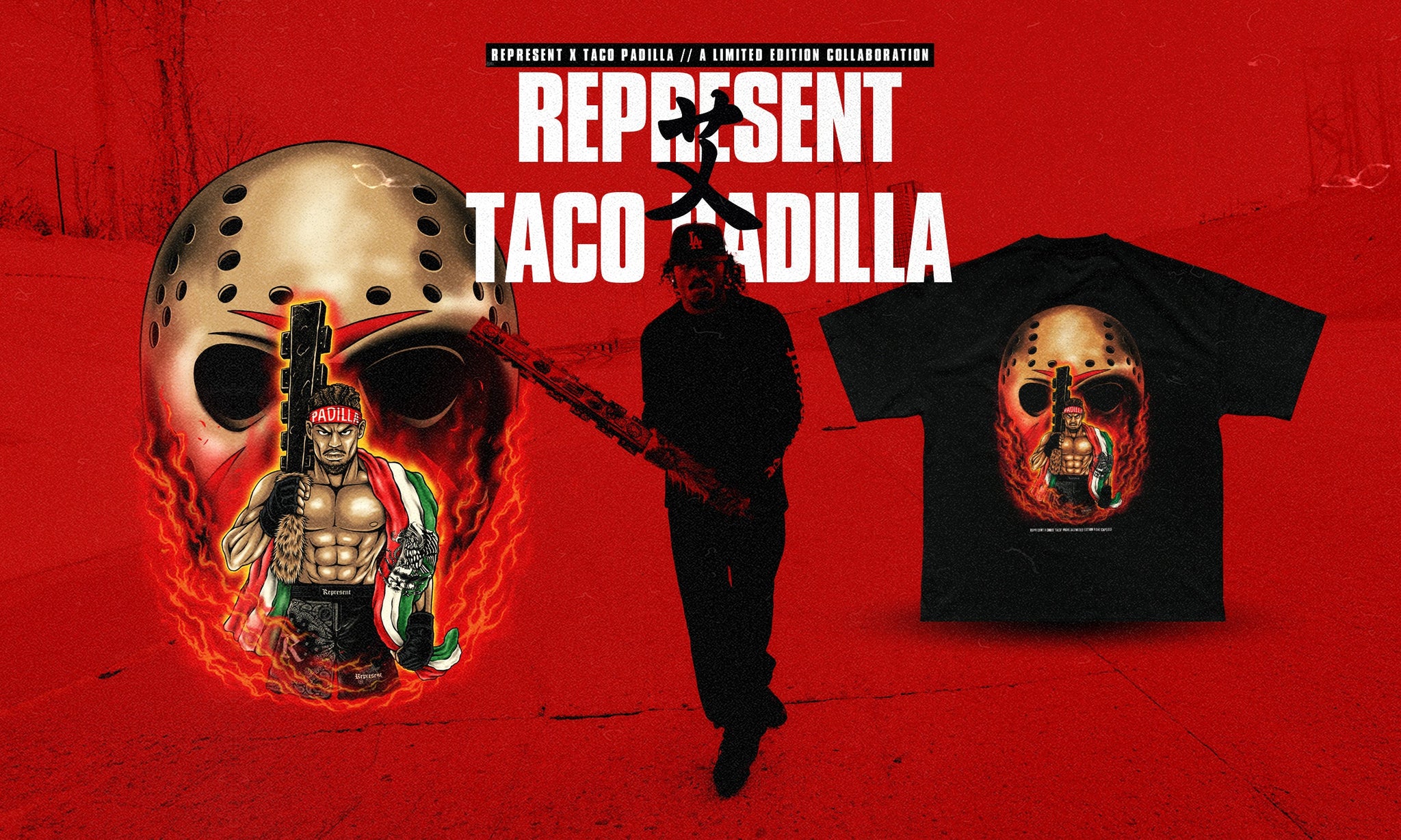 REPRESENT X TACO PADILLA: Culture, Combat, and Cutting-Edge Design at UFC London