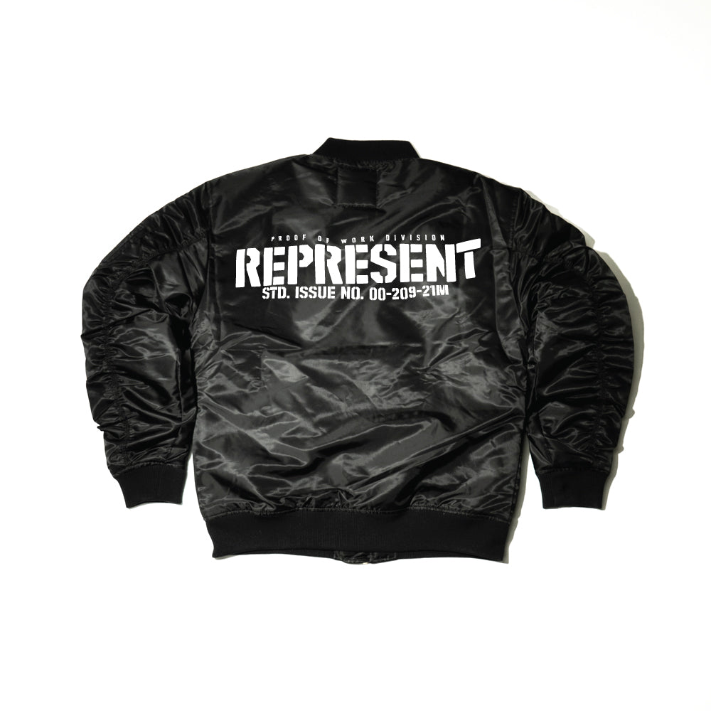 Proof of Work Div. Classic Bomber Jacket [BLACK] MILITARY GRADE